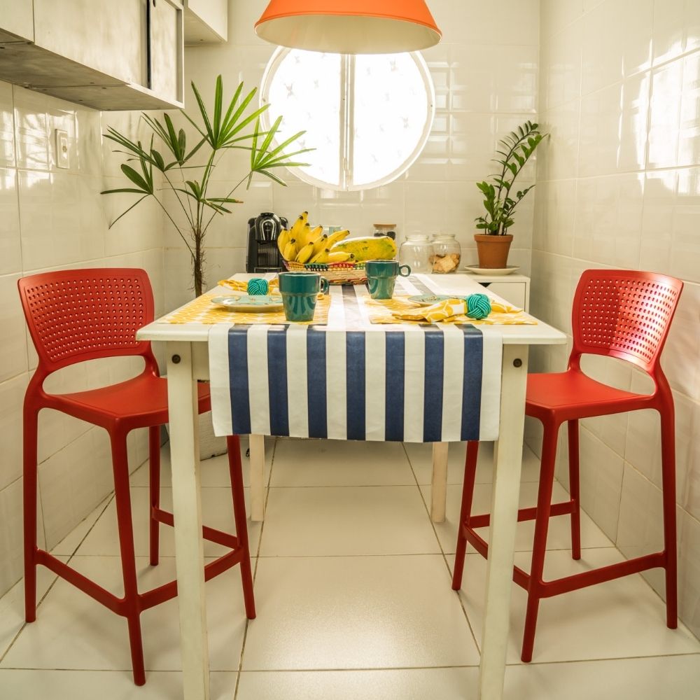 Silla de Barra Alice Rojo