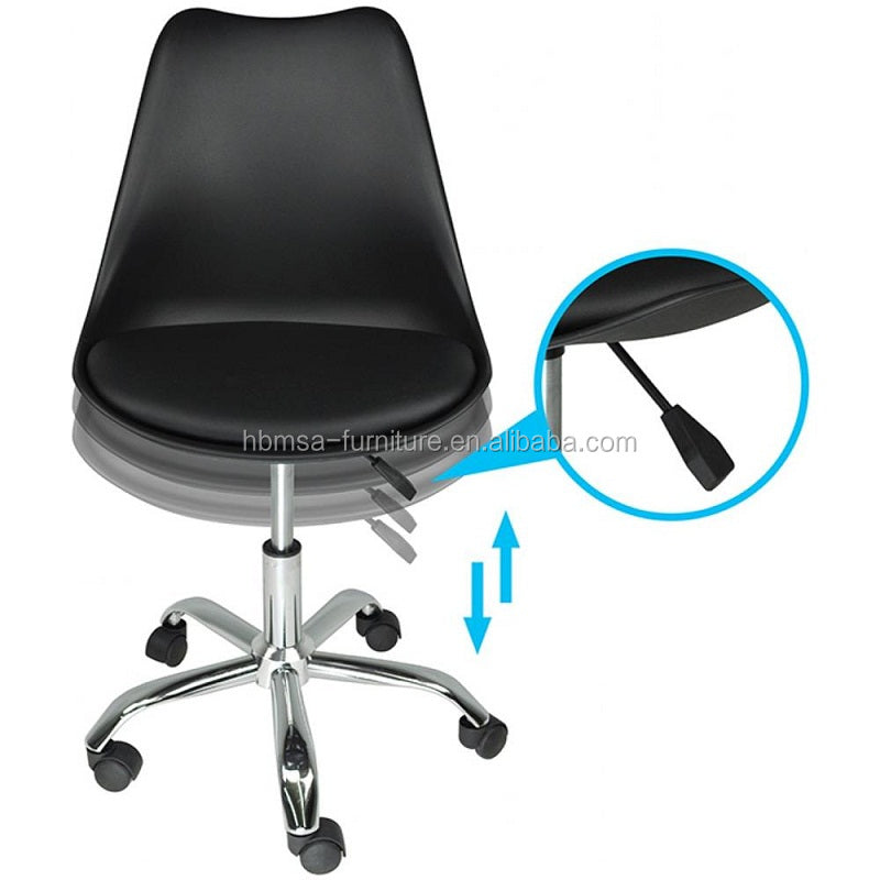 Silla De Oficina Eames Secretaria Negro