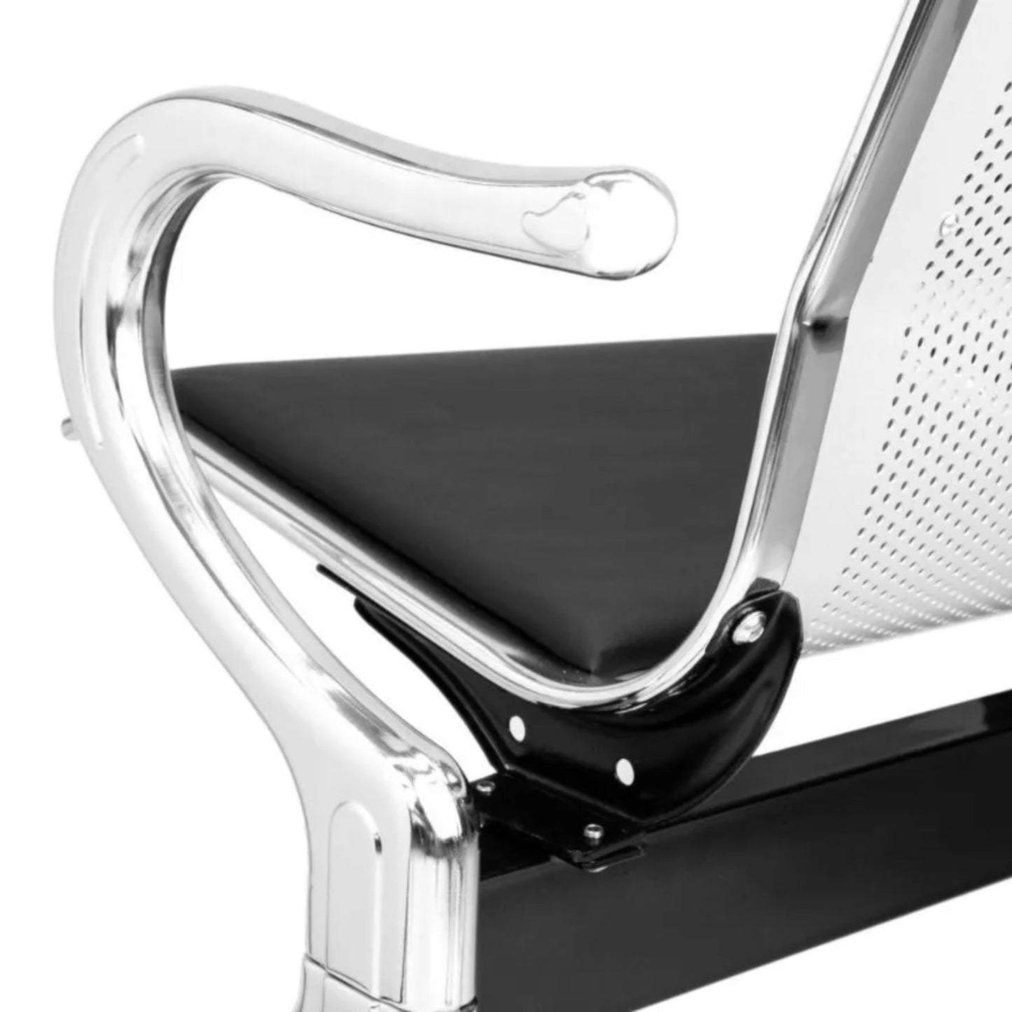 Silla Tandem 2 Puesto Tapizado Azul