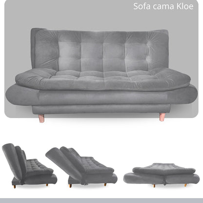 Sofa cama 3 Posiciones Clic Clac Kloe gris 180 cm