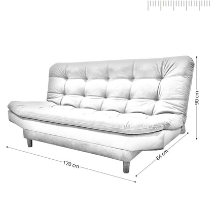 Sofa cama 3 Posiciones Clic Clac Zou gris plomo 170 cm