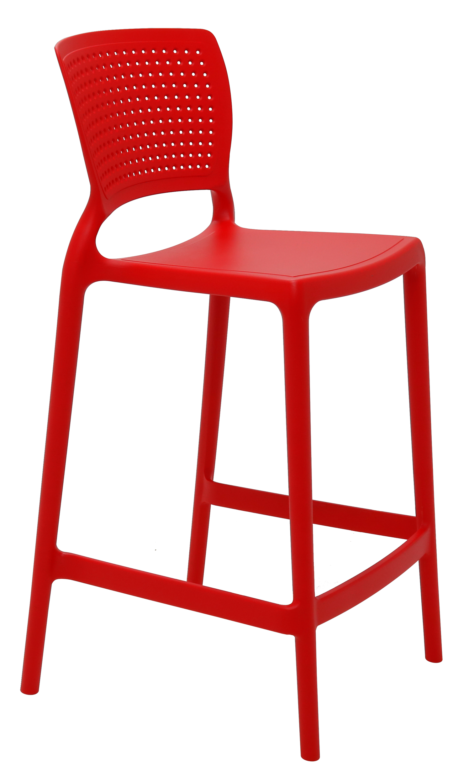 Silla de Barra Alice Rojo