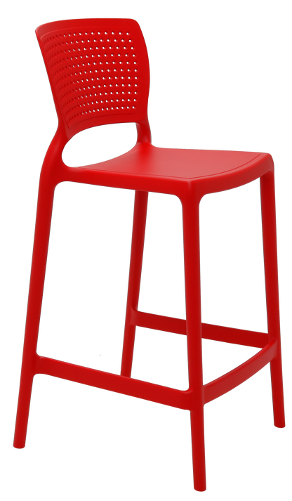 Silla de Barra Alice Rojo