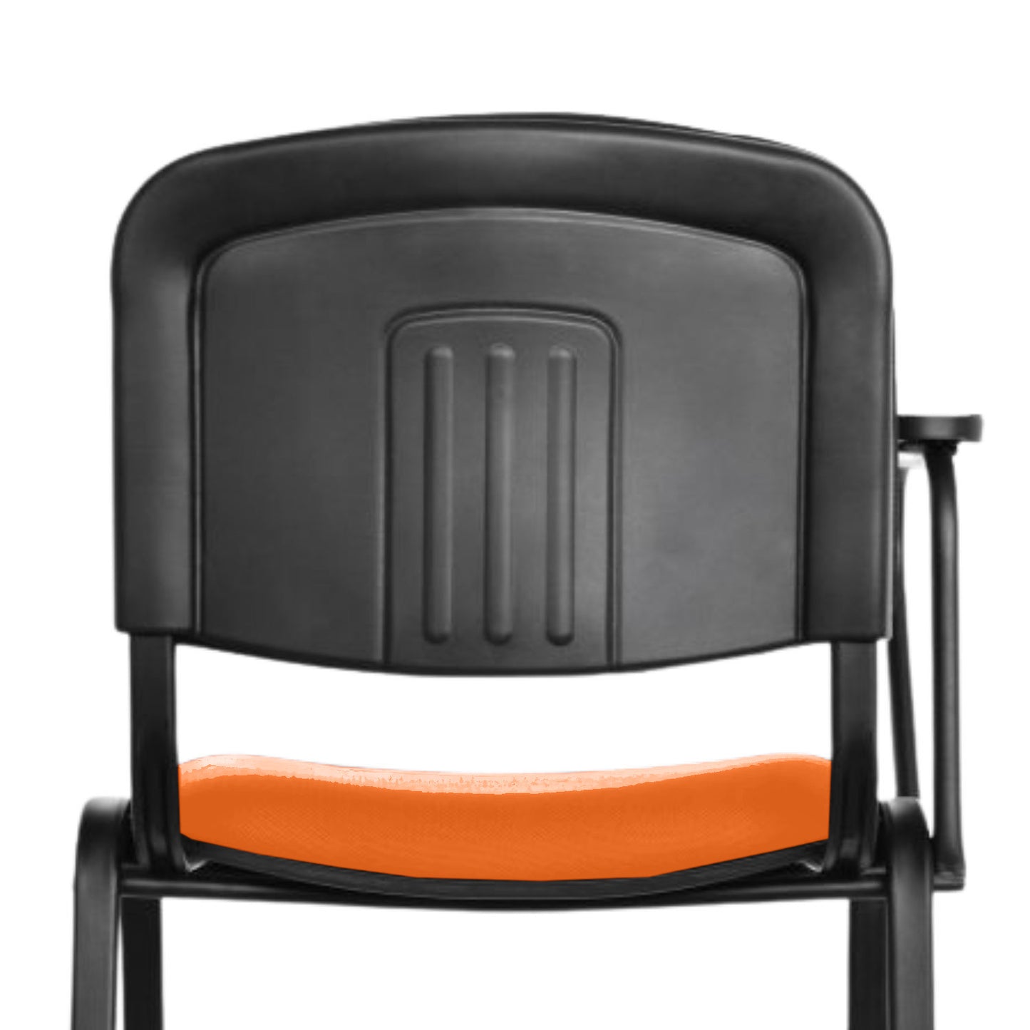 Silla Universitaria Isosceles Tapizada Brazo Fijo naranja