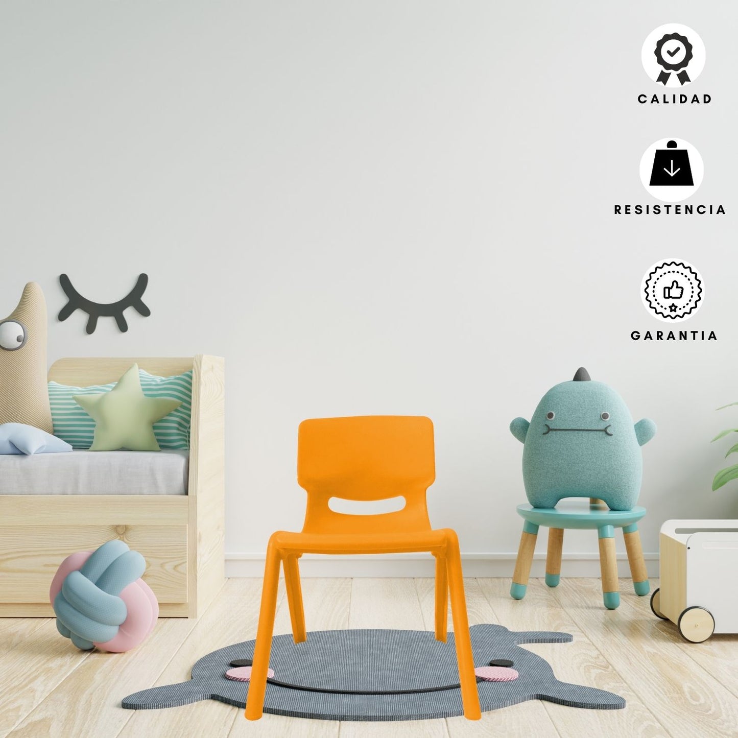 Silla Infantil Andy Junior naranja