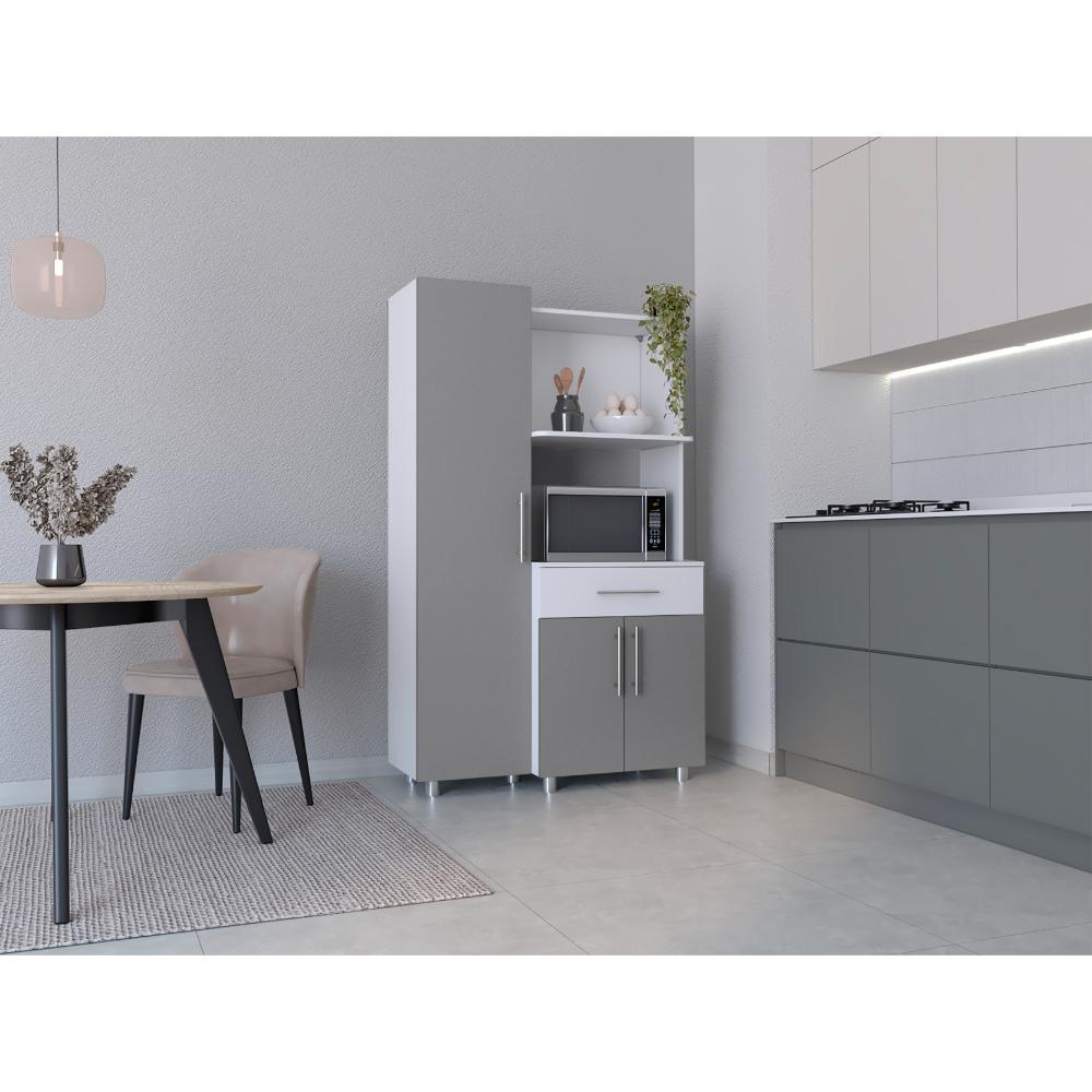 Alacena Oxaria Blanco Y Gris