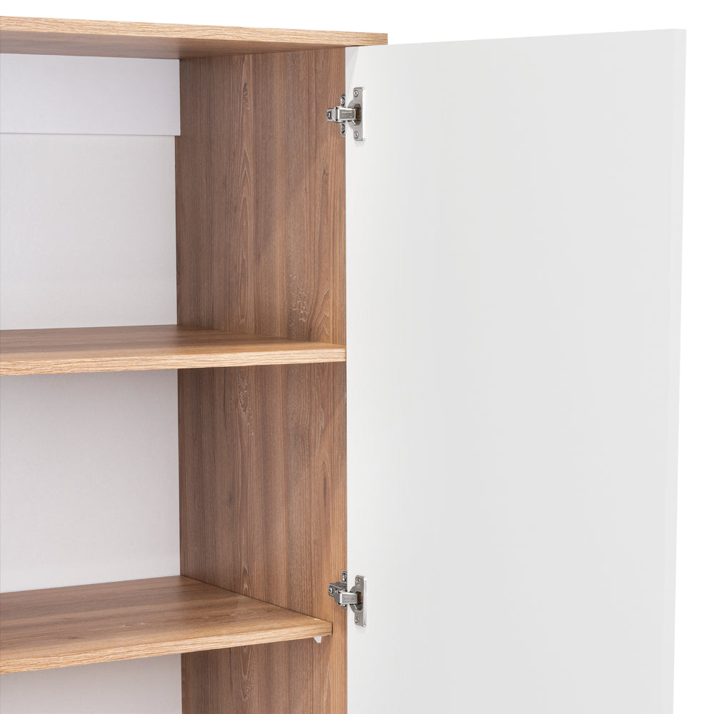 Closet Okria Con Espejo Miel Y Blanco