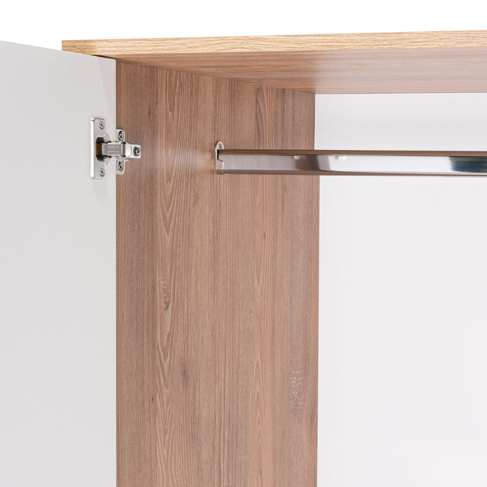 Closet Okria Con Espejo Miel Y Blanco