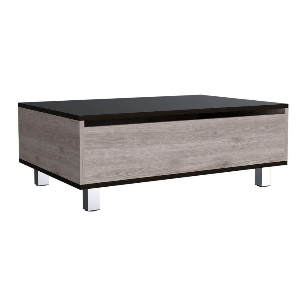 Mesa De Centro Zynara 2G Ceniza + Wengue