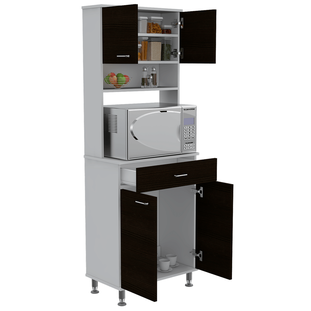 Mueble Cocina Stich Blanco Y Wengue