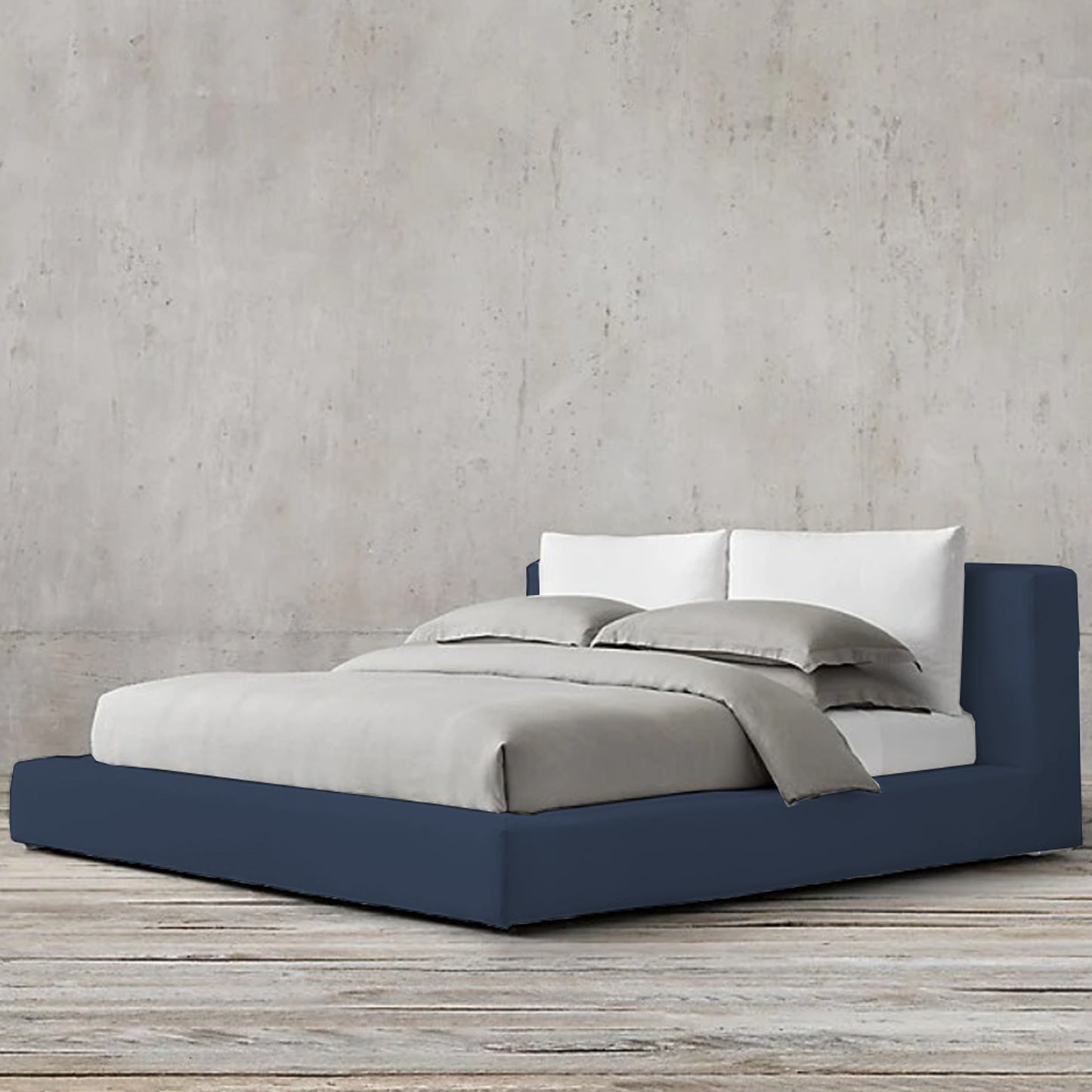 Cama Doble Astoria Azul