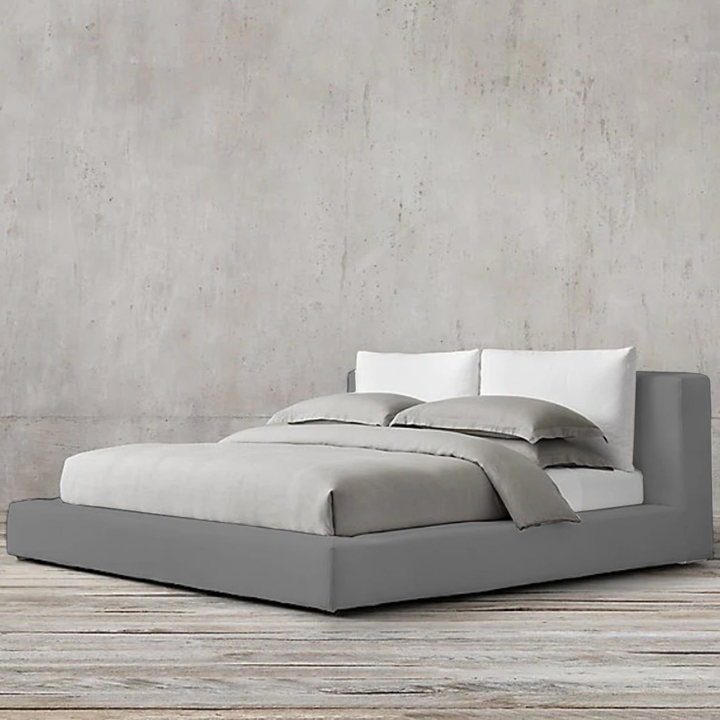 Cama Sencilla Astoria Gris Plata