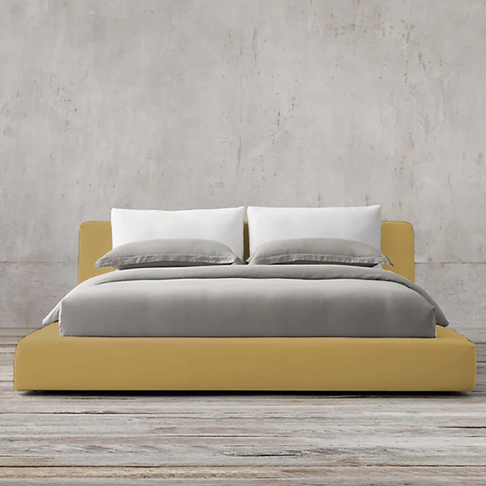 Cama Doble Astoria Mostaza