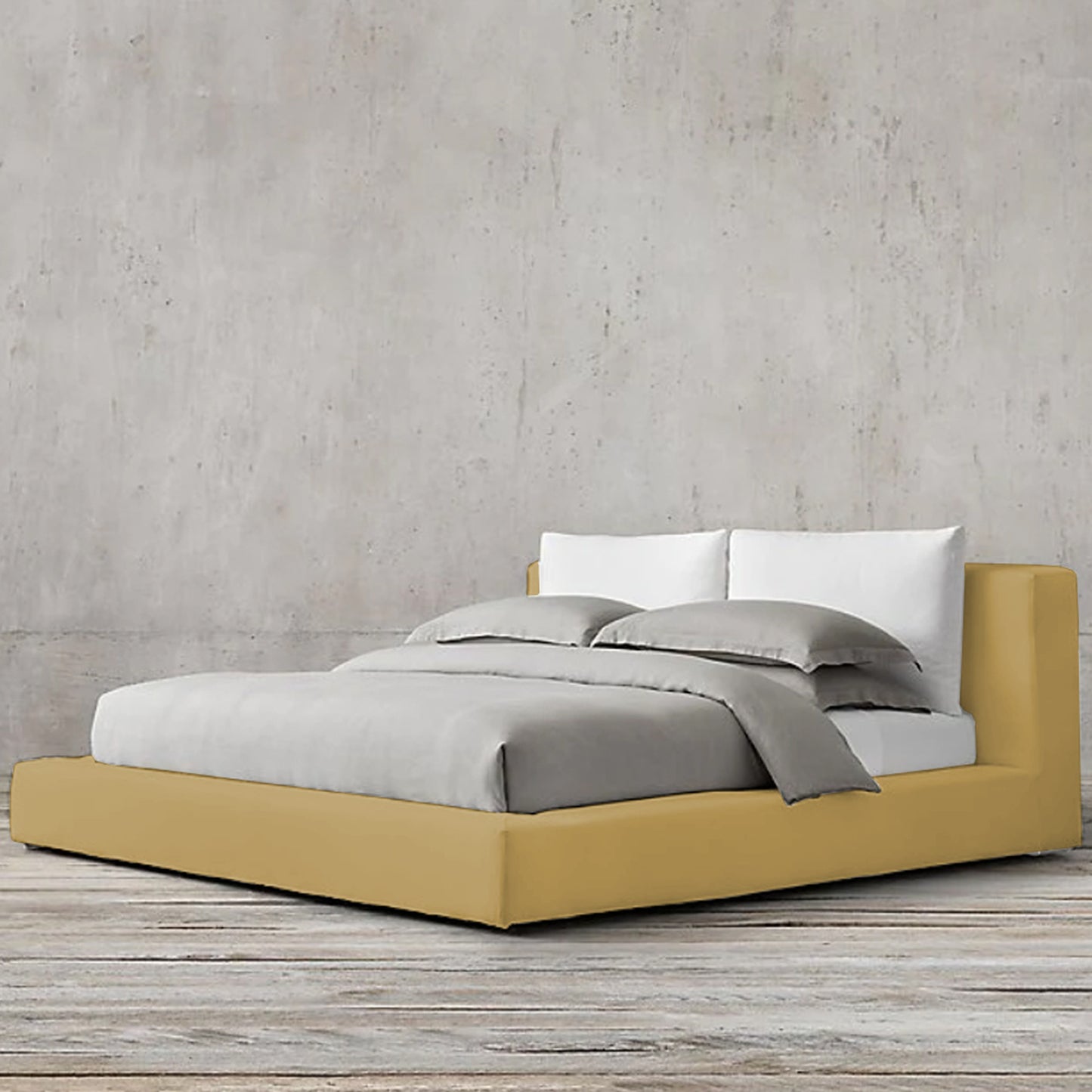 Cama Sencilla Astoria Mostaza