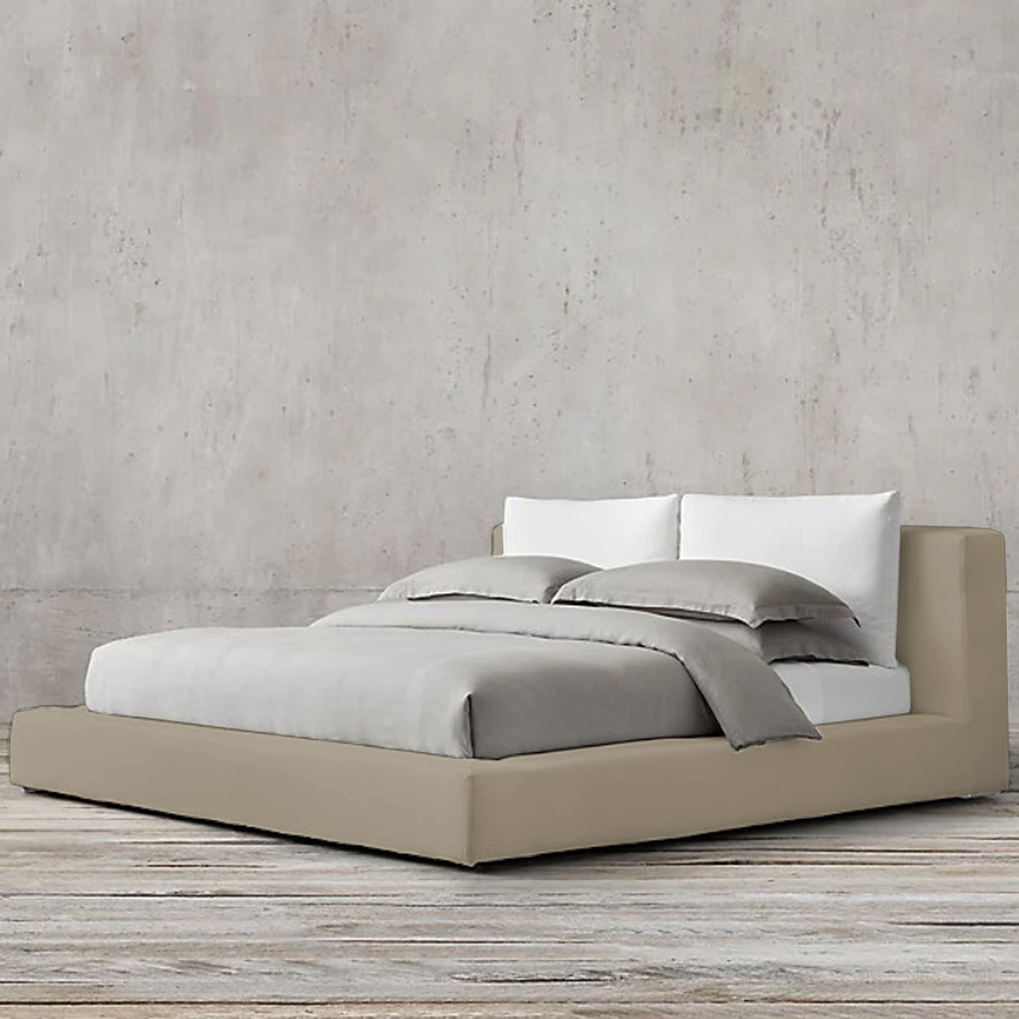 Cama Queen Astoria Taupe