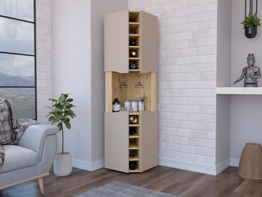 Bar Yureon, Café Claro Y Cocoa, Con 4 Puertas Y Amplio Espacio De Almacenamiento
