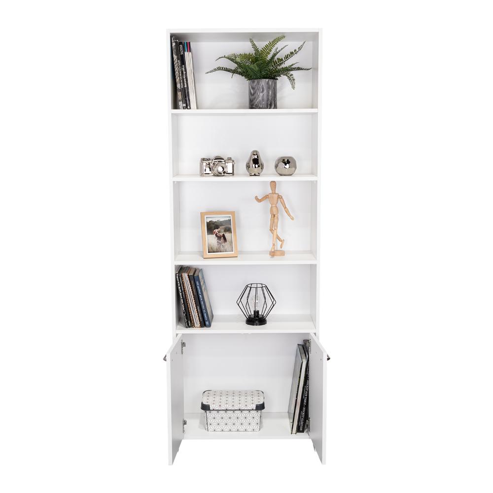 Biblioteca Omelun 1.80 Con Puertas (1C) Bl