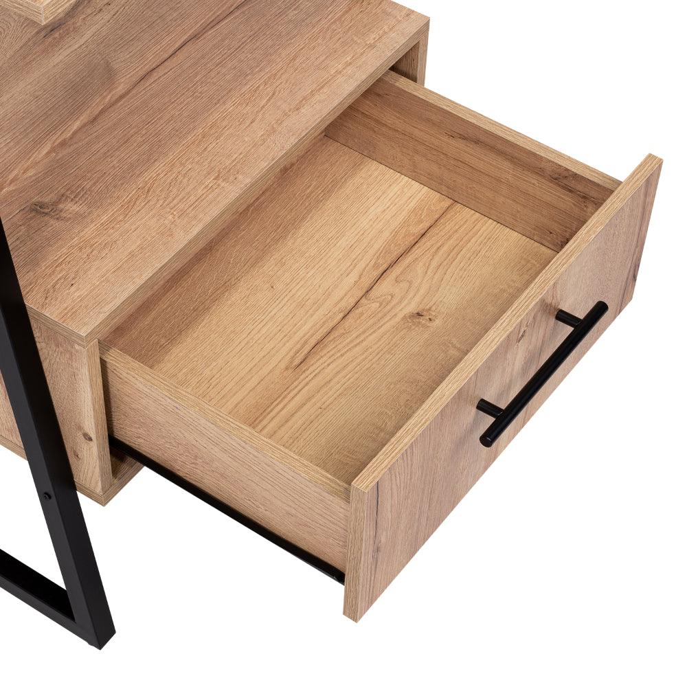 Estanteria Ferrero 1 Cajon Duna+Estructura Metalica Negra
