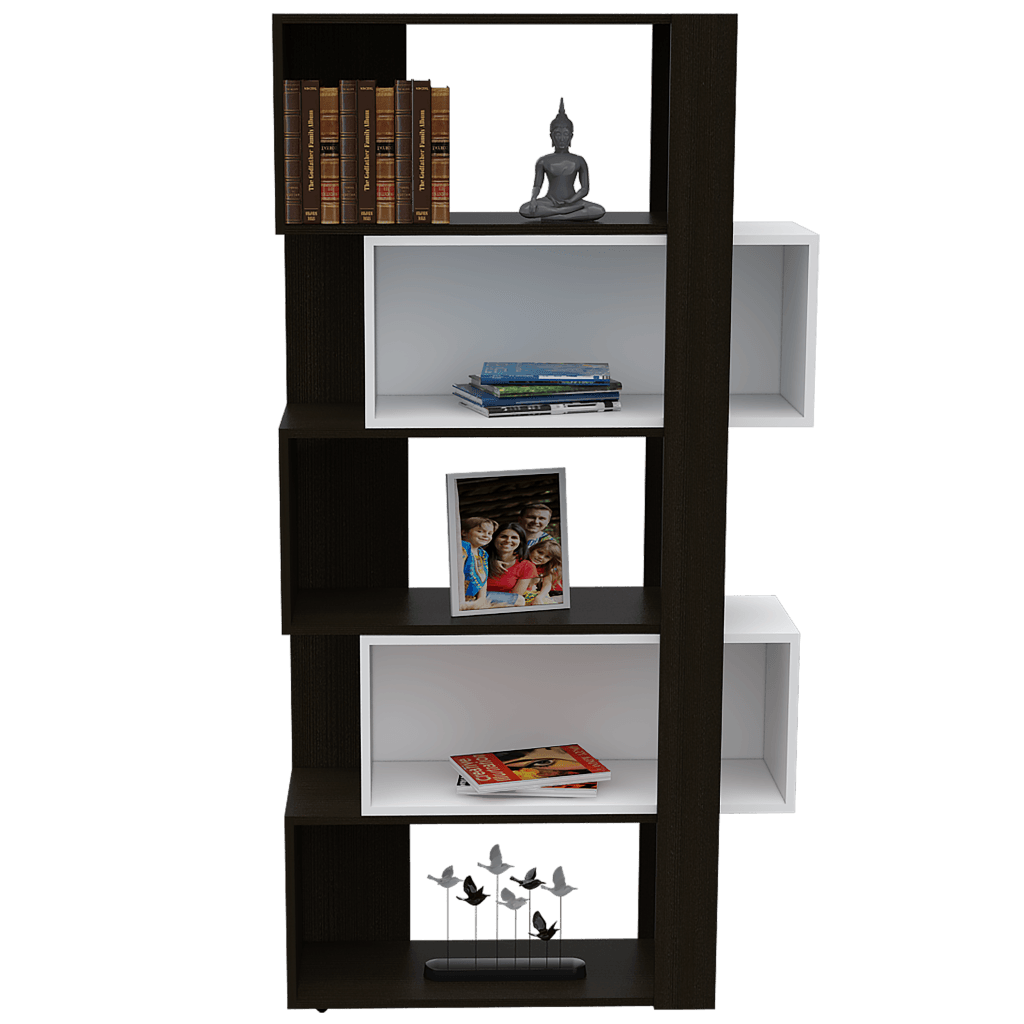 Biblioteca Veluna Wengue Y Blanco