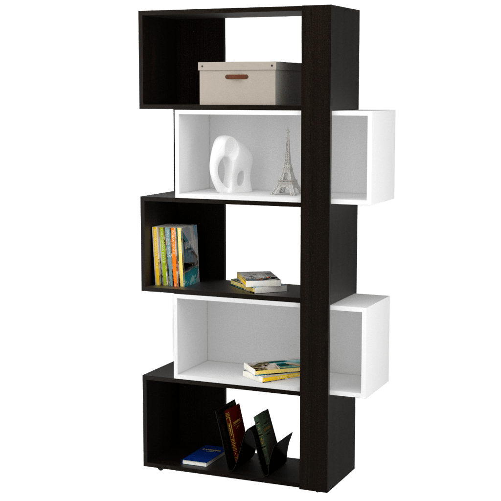 Biblioteca Veluna Wengue Y Blanco