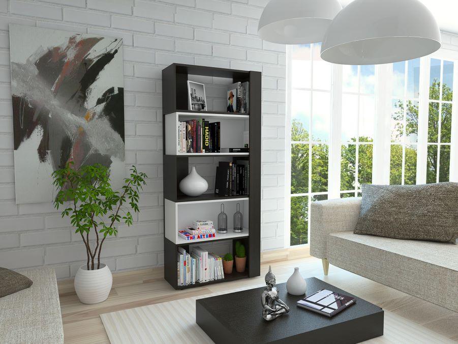 Biblioteca Veluna Wengue Y Blanco
