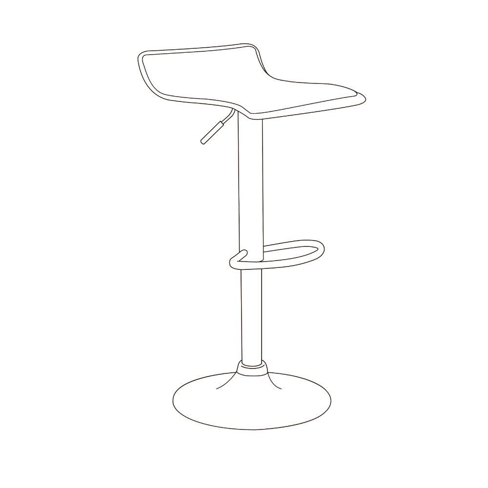 Silla Bar Ambar Negro Set X 2