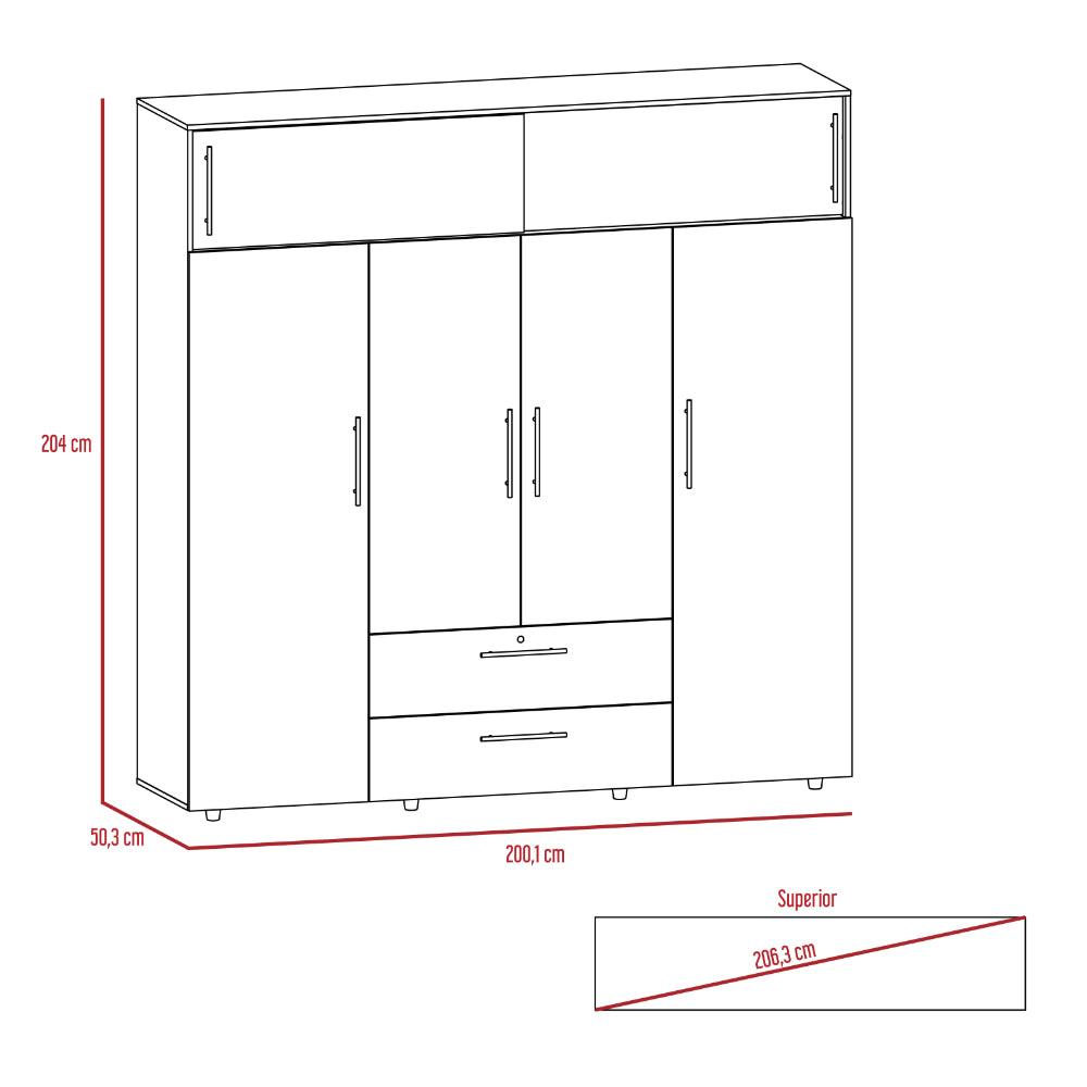 Closet Nireli Duna Y Blanco