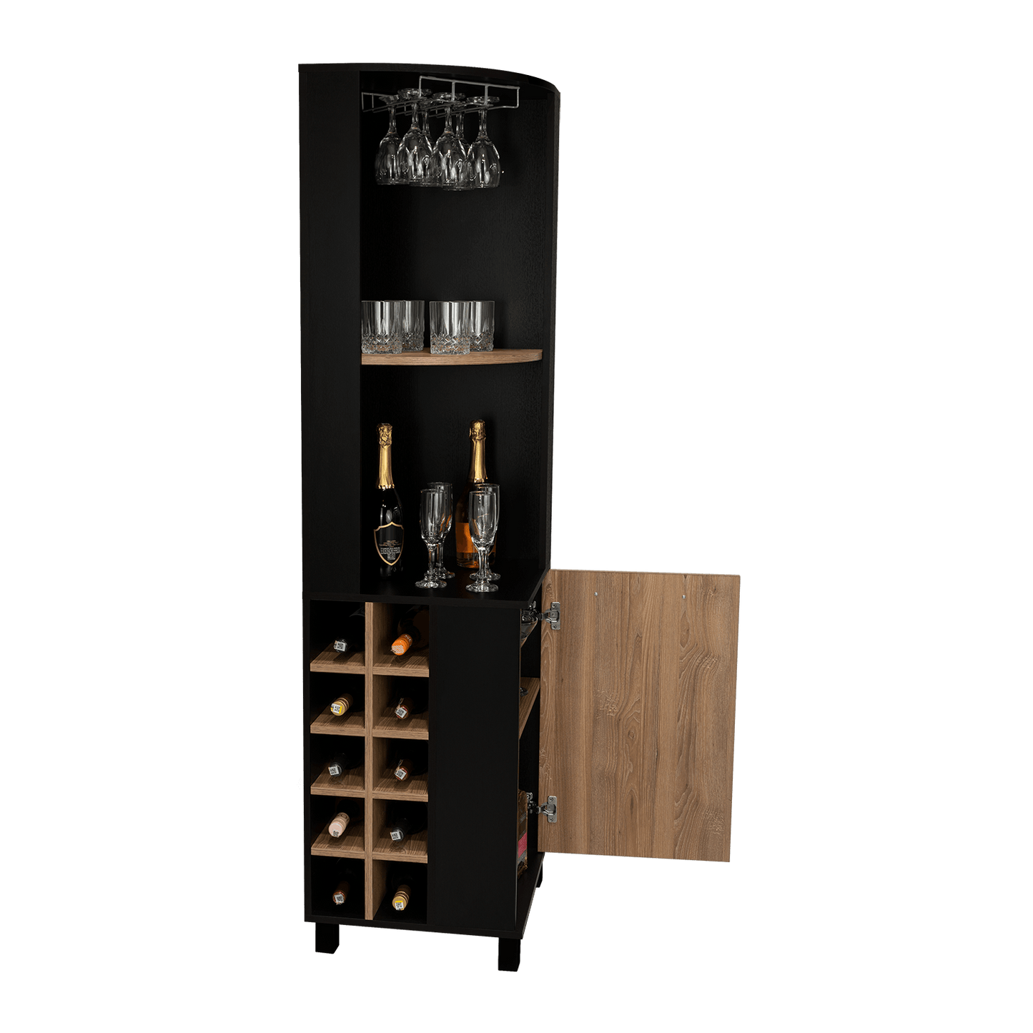 Bar Esquinero Yelper, Wengue Y Miel, Con Dos Entrepaños Una Puerta