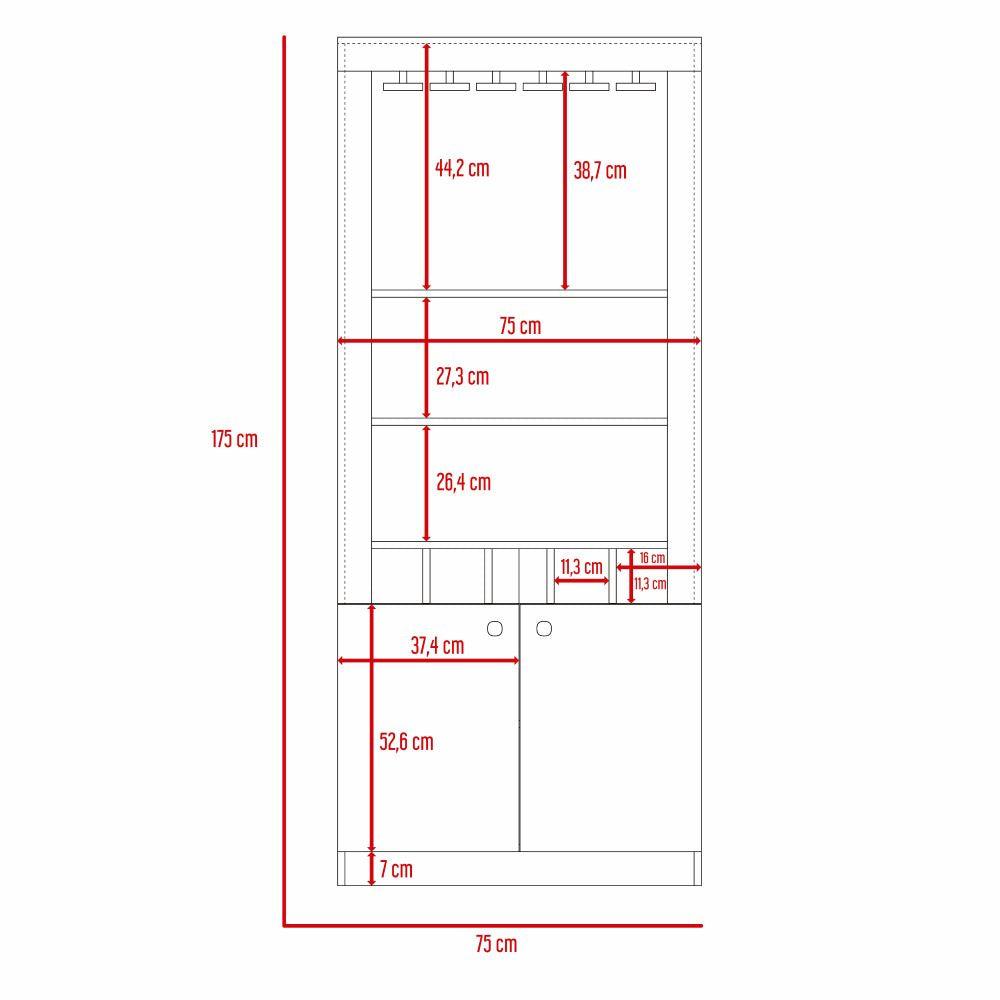 Mueble Bar Arvexa Wengue