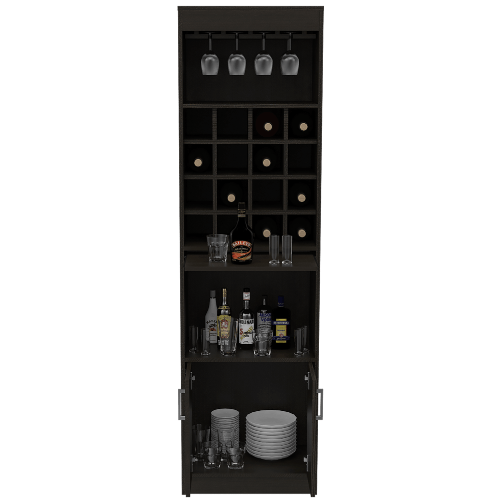 Bar Cronis, Wengue, Con Gran Capacidad De Almacenamiento