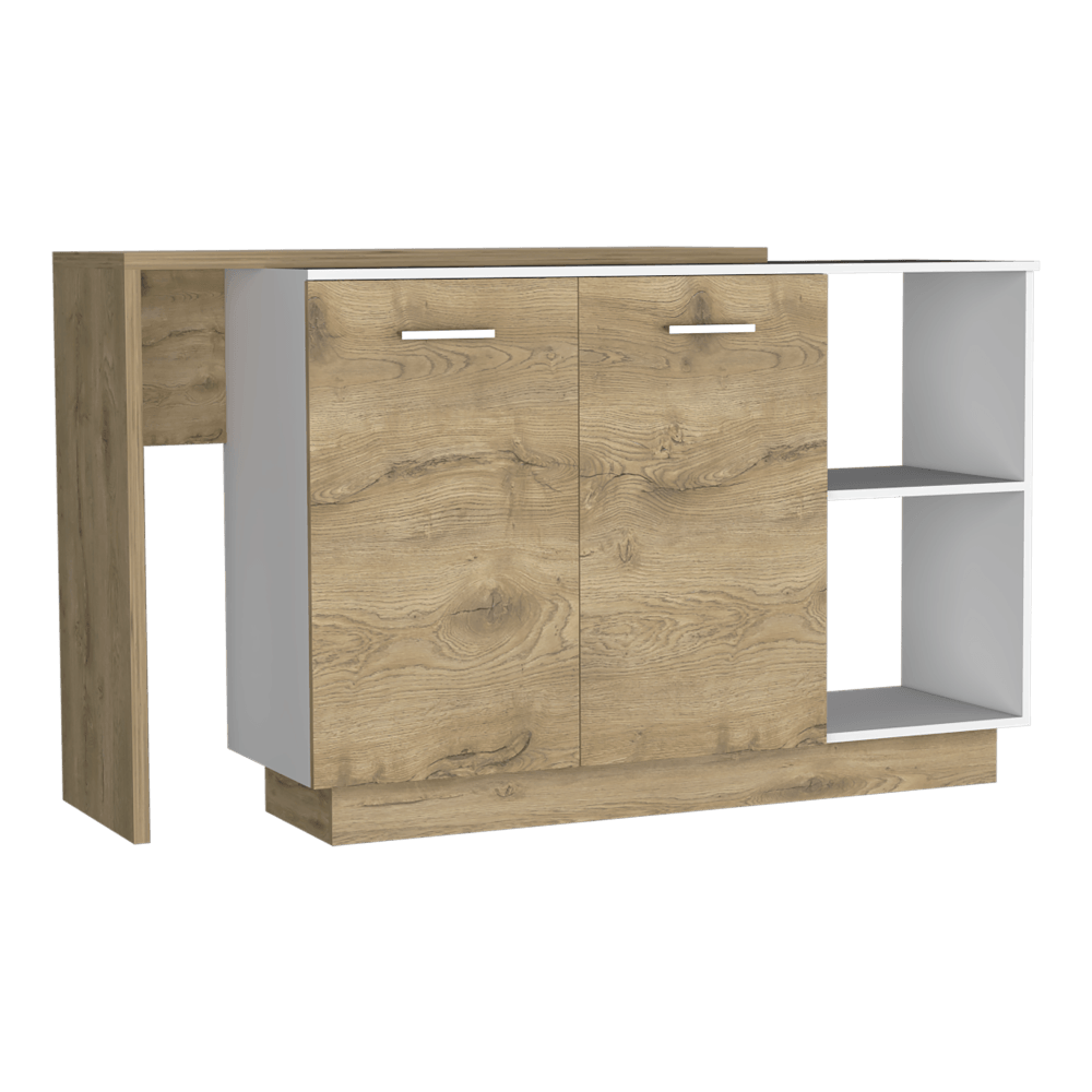 Barra De Cocina Avorin Macadamia Y Blanco
