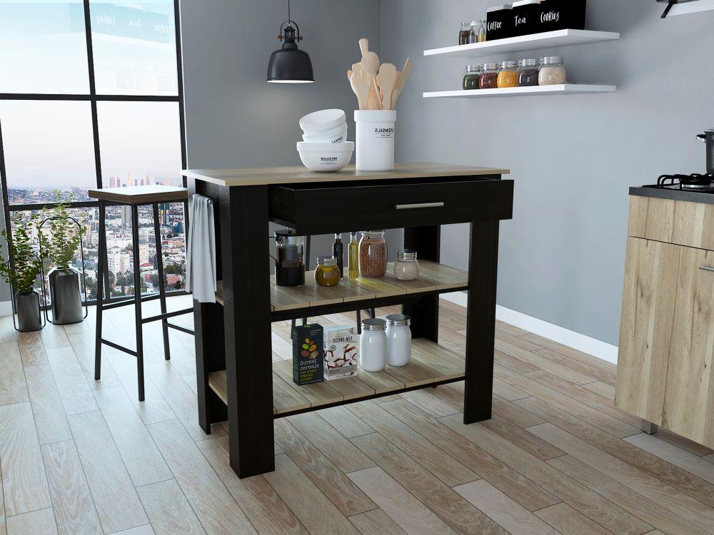 Barra De Cocina Serima Wengue Y Duna