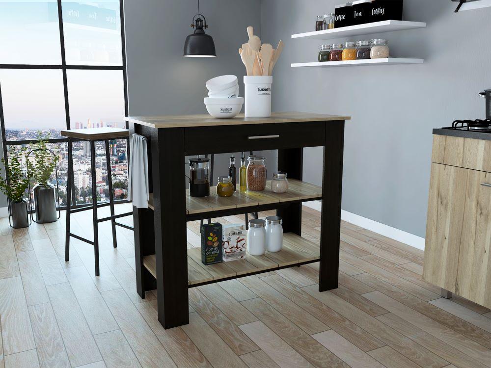 Barra De Cocina Serima Wengue Y Duna