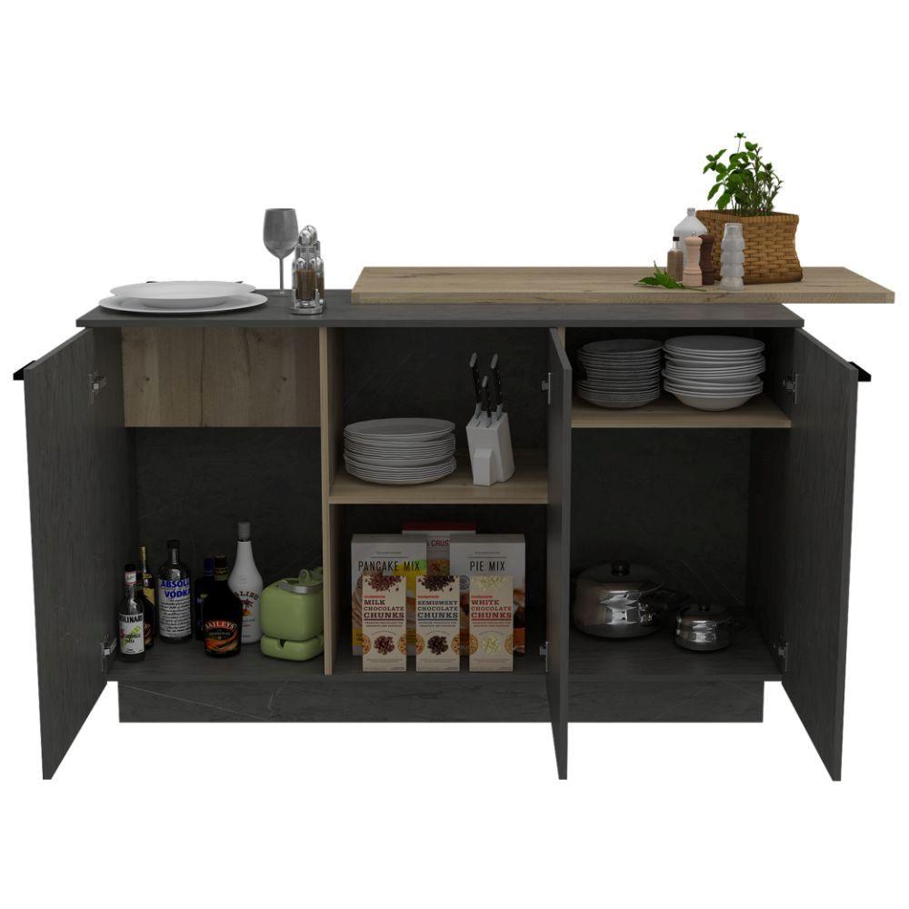Barra De Cocina Margol Duna Y Gris