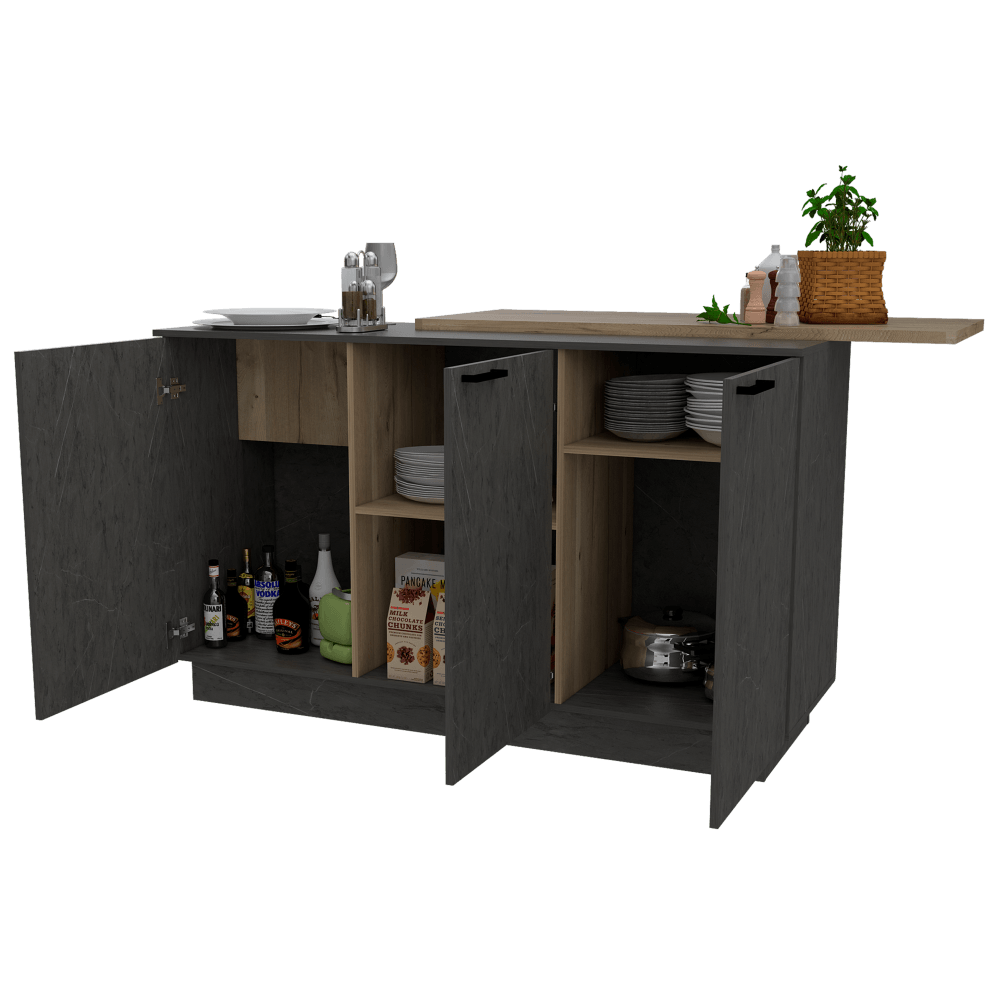 Barra De Cocina Margol Duna Y Gris