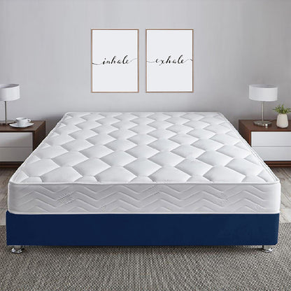 Base Cama Roma Sencilla  Azul