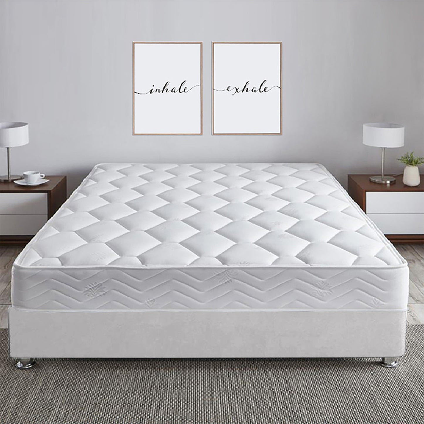 Base Cama Roma Sencilla Blanco