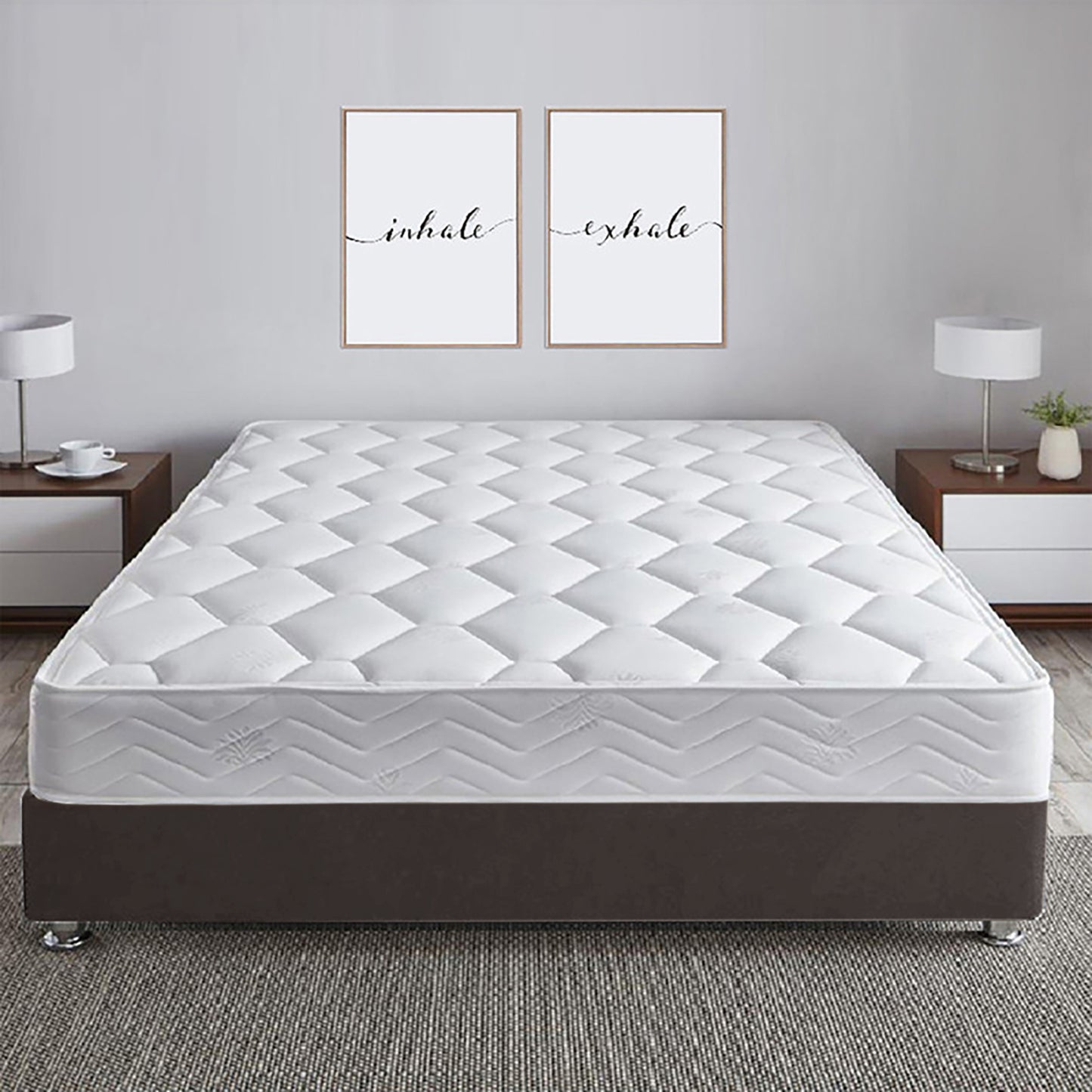 Base Cama Roma Sencilla Café