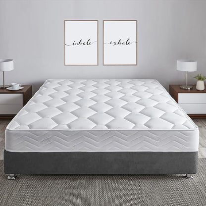 Base Cama Roma Sencilla  Gris Plomo