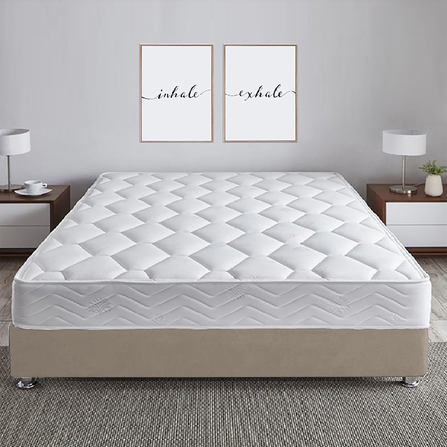 Base Cama Doble Roma Taupe