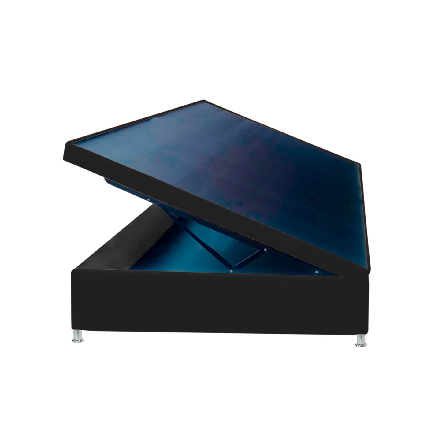 Base Cama Baúl Sencilla Negro