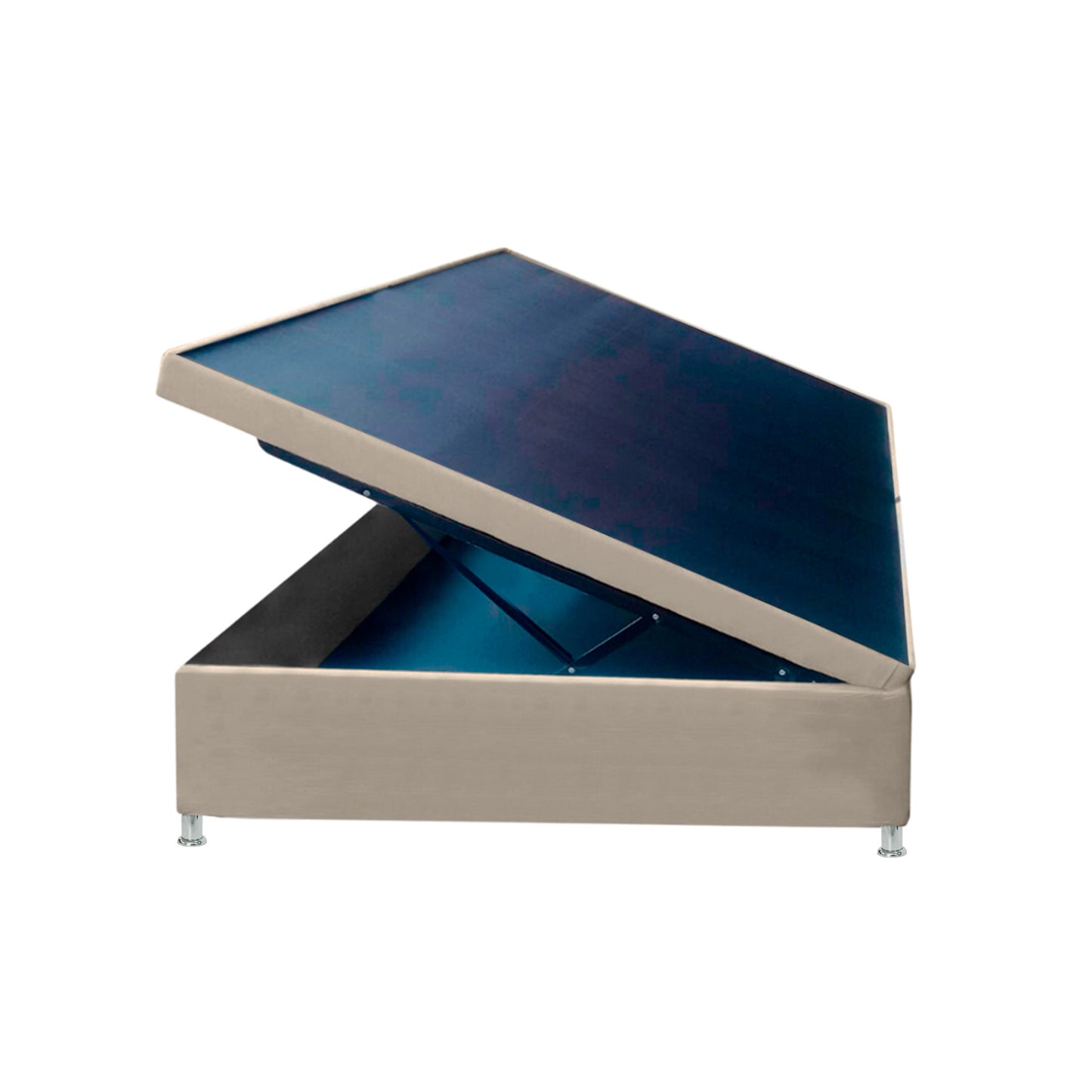 Base Cama Baúl Doble Taupe