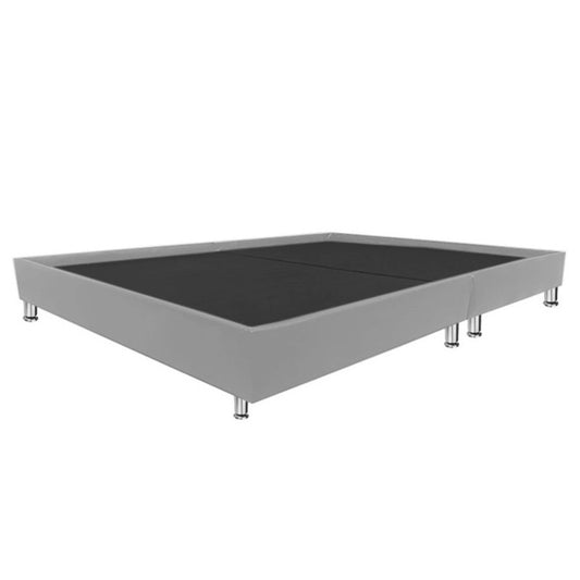 Base Cama Queen Roma  Gris Perla