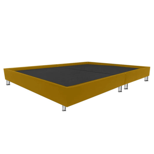 Base Cama Queen Roma Mostaza
