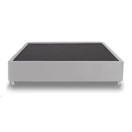 Base Cama Roma Sencilla  Gris Perla