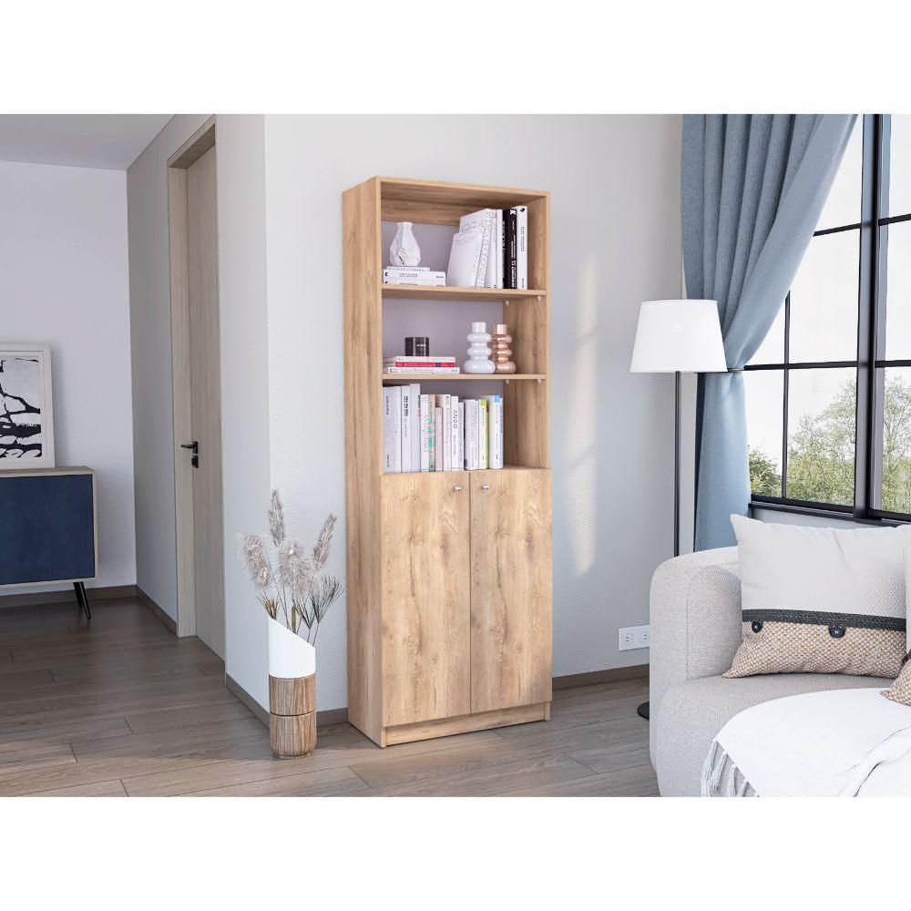Estante Valuma E4 2P (1C) Macadamia+Blanco