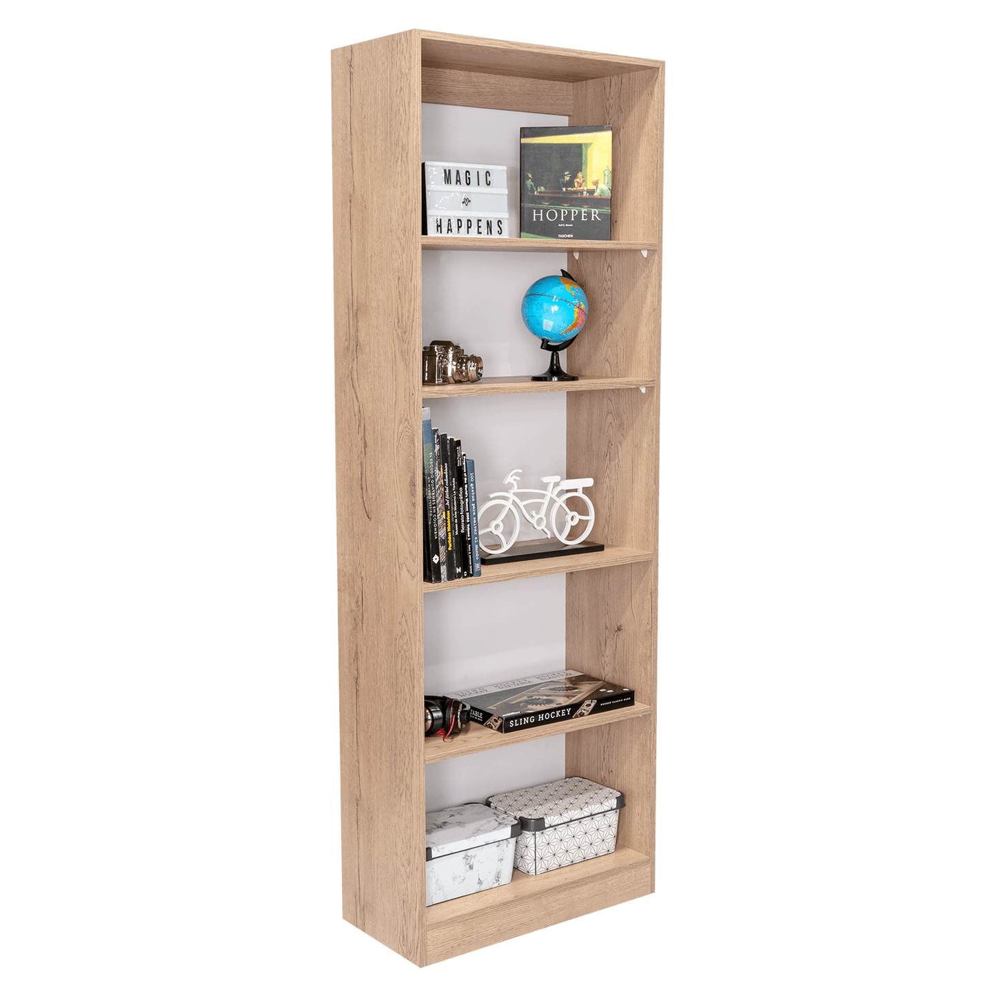 Estante Valuma E3 (1C) Macadamia+Blanco Mq