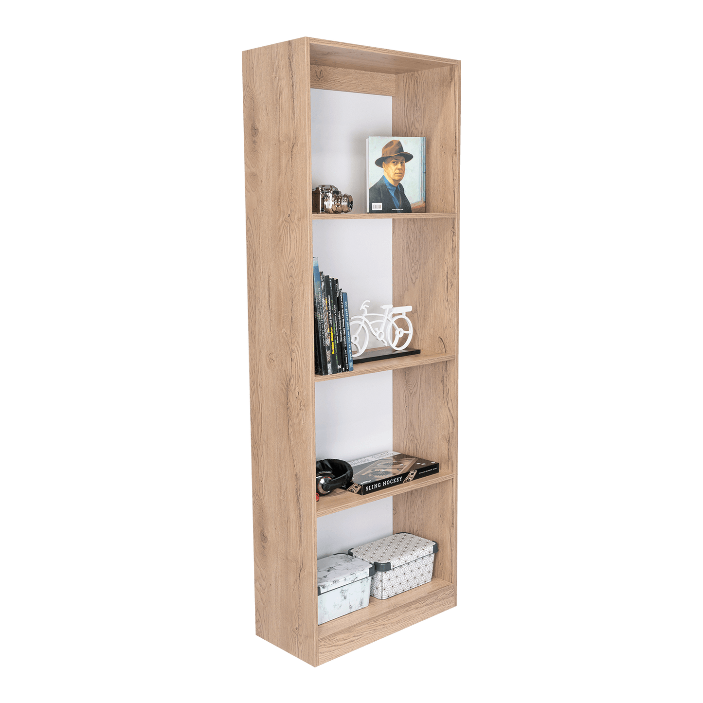 Estante Valuma E1 (1C) Macadamia+Blanco Mq