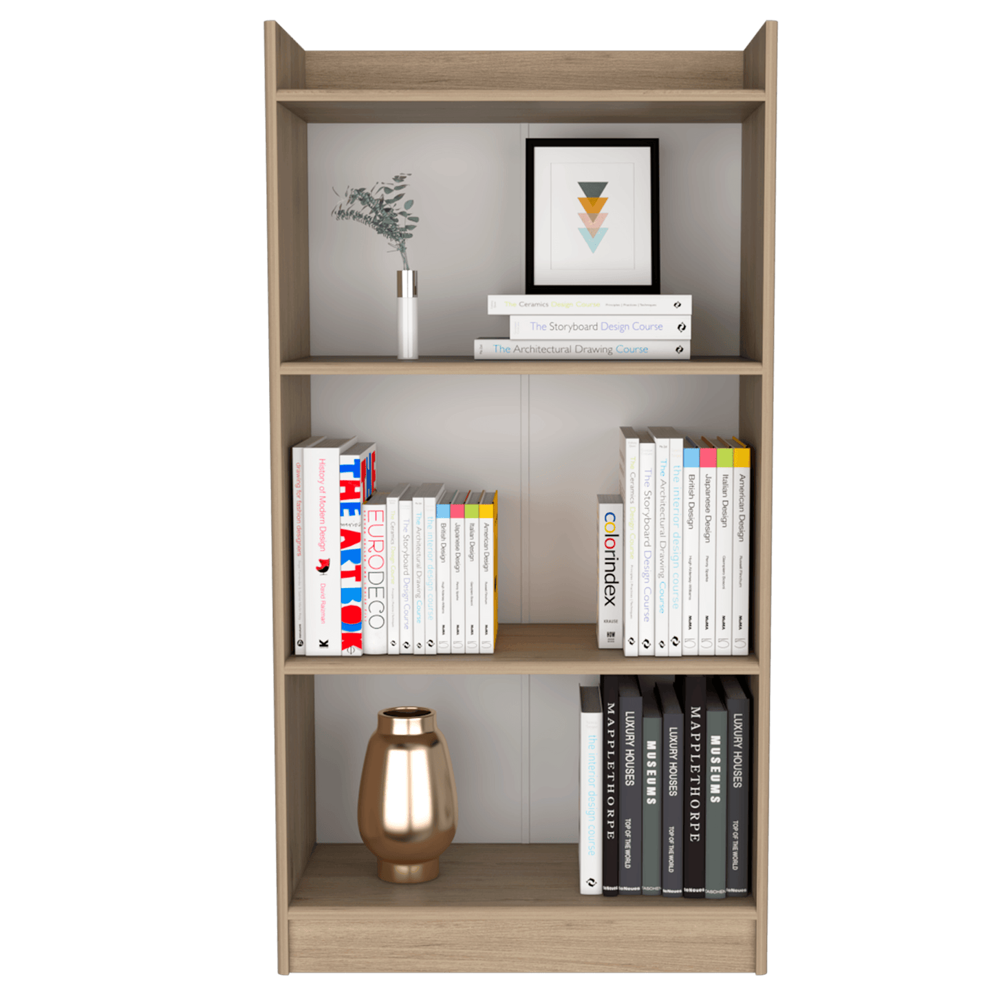 Combo Para Oficina Salven Rovere Con Escritorio Y Biblioteca