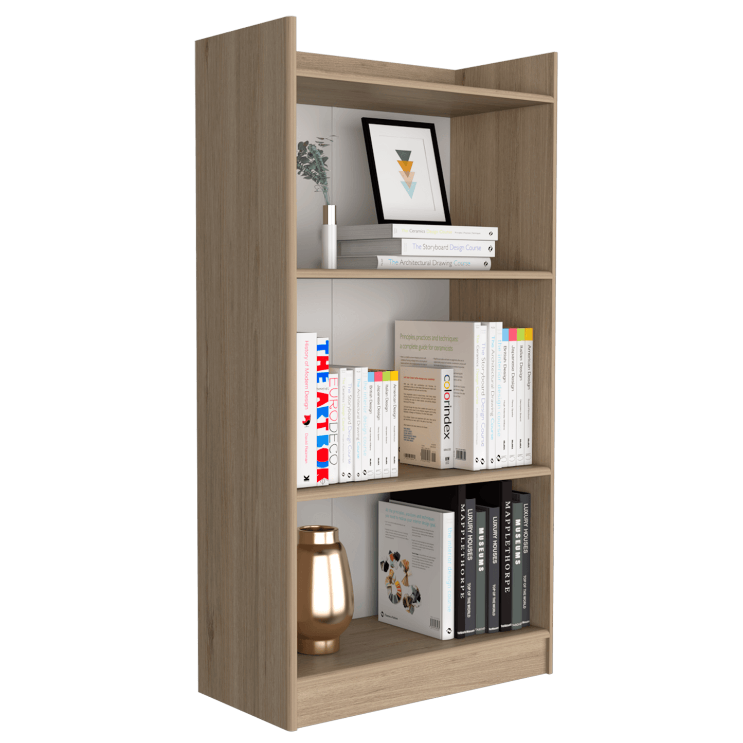 Combo Para Oficina Salven Rovere Con Escritorio Y Biblioteca